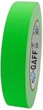 Pro-Gaff rs127gn24, 24 x 25 mm x 25 m lang-Tape Gewebe-Klebeband, fluoreszierend, M