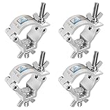 4er Pack 40 mm Schnellschnalle Bühnenbeleuchtungsklemme Große Belastung bis zu100 kg Klammen Haken für bewegliche Bühnenlichter und Scheinwerfer mit Aluminium 6061