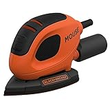 BLACK+DECKER BEW230BCA-GB 55W Mouse Sander with 10 Accessories in Softbag S