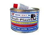 STC Profi Plast 2in1 2K Karosserie Polyester Spachtelmasse Füllspachtel Feinspachtel Dose inkl. Härter (500 g Dose)