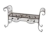 aubaho Nostalgie Gartenbank 134cm Metall Bank Garten Antik-Stil Gartenmöbel b