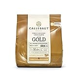 Callebaut GOLD Karamell-Schokoladenkuvertüre, Callets 400 g, Backschokolade, Chip