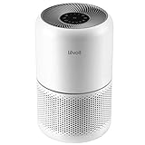 Levoit Luftreiniger H13 HEPA Luftfilter für Allergiker, Air Purifier gegen 99,97% von Pollen Staub Rauch, CADR 187m³/h, bis zu 40㎡,4 Lüfterstufen Timer leiser Schlafmodus für Rauchzimmer, Core 300