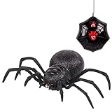 MTDYU Elektrische Fernbedienung Spielzeugsimulation große Spinne realistisches Formmodell Spielzeug kniffliges beängstigendes Spielzeug(Infrarotspinne (wiederaufladbare Version))