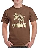 Comedy Shirts - Das letzte Einhorn 2 - Herren T-Shirt - Braun/Beige Gr. XXL