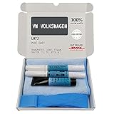 Genuine Colors Lackstift PURE GREY LH7J Kompatibel/Ersatz für VW Volkswagen Grau [Beinhaltet ein Farbglättungswerkzeug]