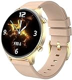 PKLG Smartwatch Damen Uhren IP68 Wasserdicht Herzfrequenz Blutdruck Herren Armbanduhr für Android IOS Uhr (D)(B)