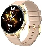 PKLG Smartwatch Damen Uhren IP68 Wasserdicht Herzfrequenz Blutdruck Herren Armbanduhr für Android IOS Uhr (D)(B)