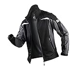 KÜBLER Workwear KÜBLER Weather Ultrashell-Arbeitsjacke schwarz, Größe M, Unisex-Arbeitsjacke aus Mischgewebe, Funktionelle Ultrashell-Arbeitsjack