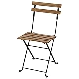 IKEA TÄRNÖ Outdoor Klappstuhl schwarz/hellbraun Akazie geb