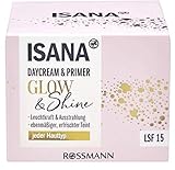 Tagescreme und Make-up Basis -Glow & Shine Daycream & Primer - Tagespflege mit LSF 15 - Spendet intensive Feuchtigkeit und bringt den Teint zum Strahlen - 50