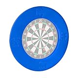 Relaxdays Dart Catchring R7, 4-teilig, Schutzring für 45cm Dartscheibe, stabil, Wandschutz, EVA, Gesamt-Ø 72 cm, b