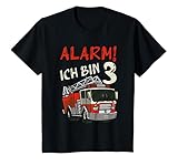 Kinder Kinder 3. Geburtstag Feuerwehrauto Feuerwehr Junge Ich bin 3 T-S