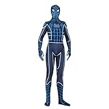 LGANY PS4-Spiele-Outfits Kinder-Spiderman-Overall Cosplay-Body Für Jungen Halloween Bühnenkostüm Kostüm Erwachsene Zentai Superheld Onesies Lycra-Strumpfhosen,Blue-Adult/L/165~170
