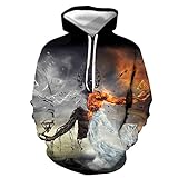 XDJSD Herren Pullover Hoodie Große Größe Paar Pullover Herrenmode Bedruckte Pullover Jacke Damen Pullover Herren Pullover Casual Top