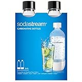 sodastream Dishwasher safe DWS Sprudelflasche, 1 l, Schwarz (Doppelpack),