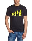 Coole-Fun-T-Shirts Herren T-Shirt Robot Evolution Big Bang Theory!, Navy, XXXL, 10845