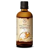 Vitamin E Öl 100ml - Natürlich - Reich an Vitamin E - Tocopherol - Vitamin E Oil - Anti Aging ÖL gegen Falten aller Art - Pflege für Gesicht - Körperpflege - H