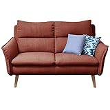 place to be. 2 Sitzer Sofa Couch kleines Polstersofa Zweisitzer Rot M314617 mit Fleckschutz B