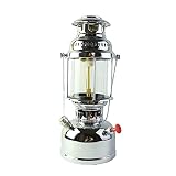 ZYJTGH Altmodische antike Kerosinlampe, Lampenschirm mit hoher Helligkeit, superheller Heizlaterne, Kerosinlampe im Freien Lampenöl Öllampe (Color : Silver)