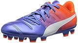 Puma EvoPower 4.3 AG Jr Fußballschuh Man (Football), Blue Yonder White Shocking Orange, 2,5