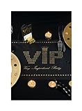 Santex VIP Tischläufer mit Gold glitzerndem Schriftzug, Vlies, 5