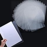 30 Pieces L-Type Plastic Folder, Plastic File Folder, Clear Transparent Waterproof Document Folder, Copy Safe Project Pockets, for A4 Paper to Protect Paper Files and Documents (17 c Thick)