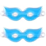Minkissy 2 Stücke Kühlende Augenmaske Kühlbrille Augen Kühlmaske Schlafmaske Schlafbrille Kalt Therapie Augenbinde für Augen Kühlung Entspannung & W