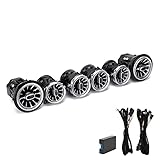 W213 Umgebung, 6pcs 64 Color Front LED Turbine Air Vent Umgebungslicht Kit Ersatz Zubehörteil Passend für Mercedes-Benz E-Klasse W213 C238 2017-2021