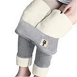 Vexiangni Damen Hosen Frauen Dicke Kaschmir Leggings Fleece Gefütterte Leggings Winter Plüsch Warm Hohe Taille Elastische Dünne Hosen Winter Plüsch Warm Hohe Taille Elastische Dünne H