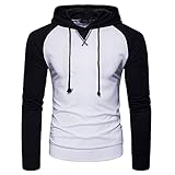 ZDDHOODY Herren Sweatshirt Kapuzenpullover Pullover Hoodie Sweatjacke Casual Streetwear Basic Style Herbst Winter Sport Oberteil Fitness Läuft Kapuzenpulli Gym Langarm Pullover Hoodies Langarm Top