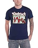 Slipknot T Shirt 20th Anniversary Rot Jump Suits Band Logo offiziell Herren Navy