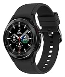 Samsung Galaxy Watch4 Classic, Runde LTE Smartwatch, Wear OS, drehbare Lünette, Fitnessuhr, Fitness-Tracker, 46 mm, Black (Deutche Version)