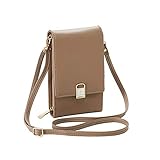 Hooshion Crossbody Handy börse für Frauen, Mini Schultertasche börse mit Kreditk