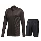 adidas Fußball Referee 18 Schiedsrichter Langarm Trikotset Trikot Shorts Herren schwarz Gr XL