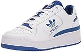 adidas Originals Women's Forum Bold Sneaker, White/White/Team Royal Blue, 5