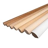 Viertelstäbe Abdeckleisten Abschlussleisten Sockelleisten 14x14x2300mm *NEU* (Eiche GEÖLT)