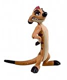 Bullyland 12534 - Spielfigur, Walt Disney König der Löwen, Timon, ca. 6,3 cm, ideal als Torten-Figur, detailgetreu, PVC-frei, tolles Geschenk für Kinder zum fantasievollen Sp