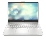 HP Laptop 14 Zoll HD Display, AMD 3020e, 4GB DDR4 RAM, 64GB eMMC, AMD Grafik, Windows 11 S, QWERTZ Tastatur, Silber, inkl. Microsoft Office 356 Sing