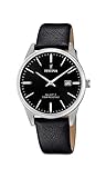 Festina Herren Analog Quarz Uhr mit Leder Armband F20512/4