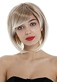WIG ME UP - 1215-27T613 Perücke Damen Bob Longbob kurz fransig gescheitelt Blond Mix g