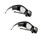 2x Hi-SHOCK BT/RF Pro Black Diamond | Bluetooth 3D Brille für 3DTV & 3D-RF Beamer von Sony, Epson, Jvc, Samsung [Shutterbrille | 120 Hz | wiederaufladbar | 39g | Funk]
