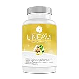 LINEAVI Glucomannan, 3000mg Glucomannan, pflanzlicher Ballaststoff aus der Konjak-Wurzel, der beim Abnehmen unterstützt, Sättigungskapseln, in Deutschland hergestellt, 120 Kap