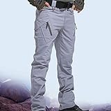Winterhose Unisex Herren Damen Wanderhose Wasserdichter Winddichter Thermohose Winter Dicke Softshellhose Skihose-Outdoorhose Gefüttert Warm Hosen Trekkinghose Sk