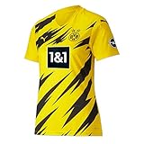 Puma Damen BVB Home Trikot Replica Womens 20/21 T-Shirt, Cyber Yellow Black, XXL