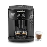 De'Longhi Caffé Corso ESAM 2600 Kaffeevollautomat mit Milchaufschäumdüse für Cappuccino, mit Espresso Direktwahltaste und Drehregler, 2-Tassen-Funktion, großer 1,8 Liter Wassertank, Schw