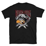 Ride or Die Adler Biker, kurzärmeliges Unisex T-Shirt, S - 3XL - Black - XL