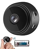 Mini Kamera, HD 1080P WLAN Überwachung Kamera für die Heimsicherheit,Nanny Cam mit Audio- und Videoaufzeichnung, Nachtsicht- und Bewegungserkennungs-Wireless-Überwachungsk