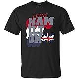 ZHIXI Rew Lewis Hamilton Graphic Tee Bedrucktes T-Shirt Fashion Shirt für Herren, Schwarz , XL