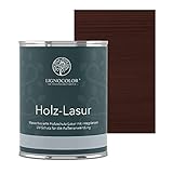 Lignocolor® Holzlasur (750ml Mahagoni) schützende Lasur für Außen & Innen Wasserb